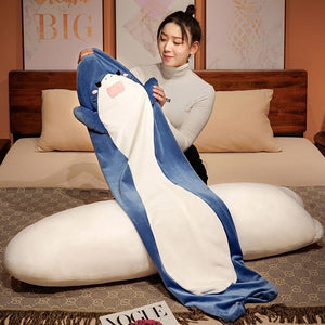 Long Cuddly Angry Shocked Shark Plushie | NEW-Kawaii Dream