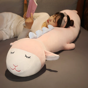 Long Cuddly Hippo Cow Sheep Plushies-Kawaii Dream
