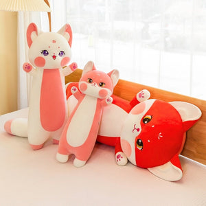 Long Cuddly Sakura Fox Family Plushie-Kawaii Dream