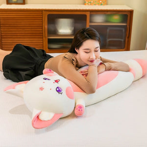 Long Cuddly Sakura Fox Family Plushie-Kawaii Dream