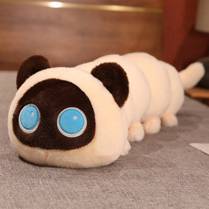 Long Fluffy Cat Caterpillar Plushies-Kawaii Dream