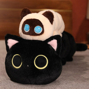 Long Fluffy Cat Caterpillar Plushies-Kawaii Dream