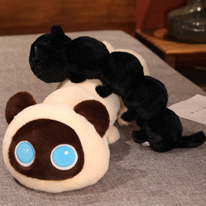 Long Fluffy Cat Caterpillar Plushies-Kawaii Dream
