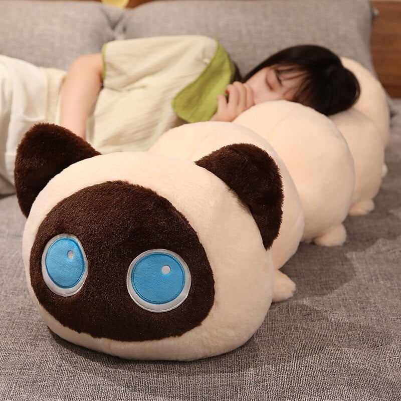 Long Fluffy Cat Caterpillar Plushies-Kawaii Dream
