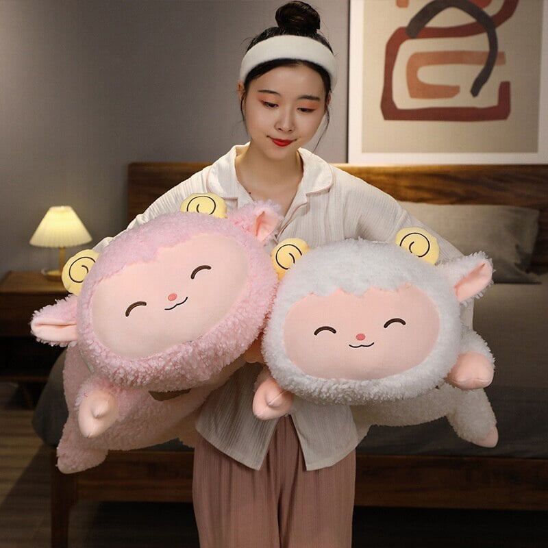 Long Fluffy 'Happy' Alpaca Llama Plush-Kawaii Dream