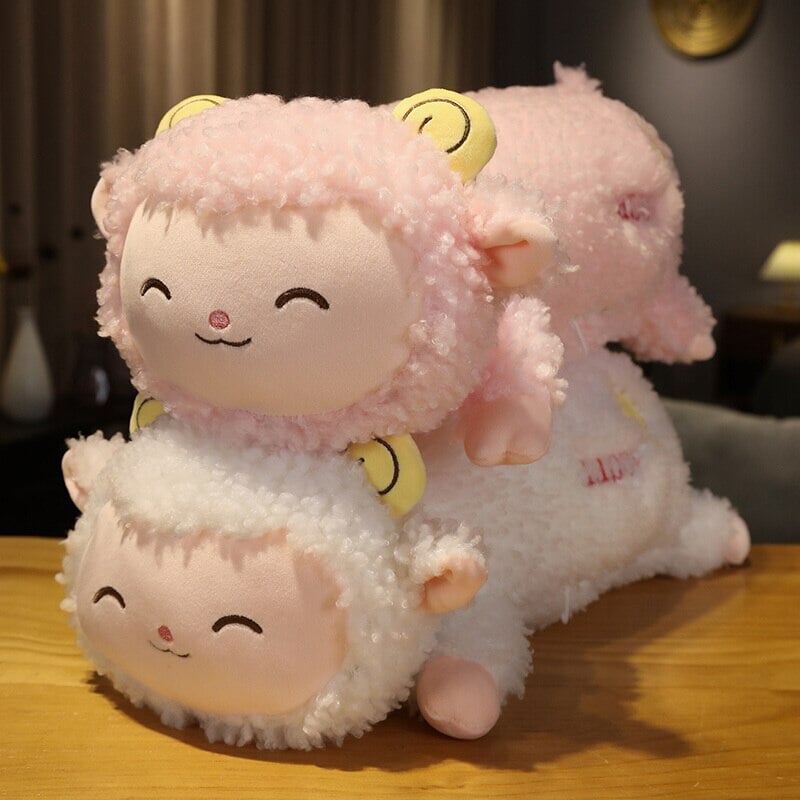 Long Fluffy 'Happy' Alpaca Llama Plush-Kawaii Dream