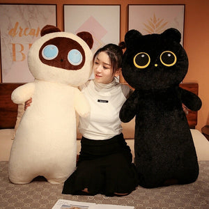 Long Fluffy Huge Cat Family Plushies-Kawaii Dream