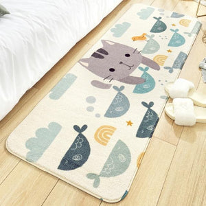 Long Fluffy Kawaii Bedroom Rugs-Kawaii Dream
