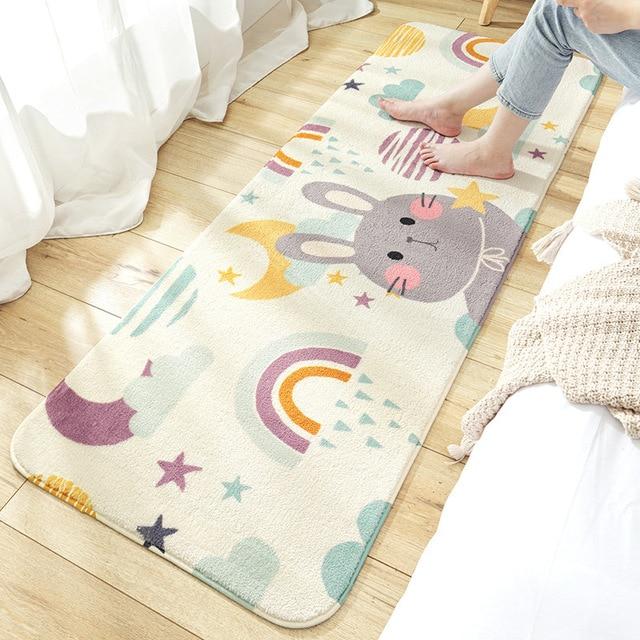 Long Fluffy Kawaii Bedroom Rugs-Kawaii Dream