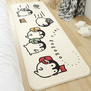 Long Fluffy Kawaii Bedroom Rugs-Kawaii Dream