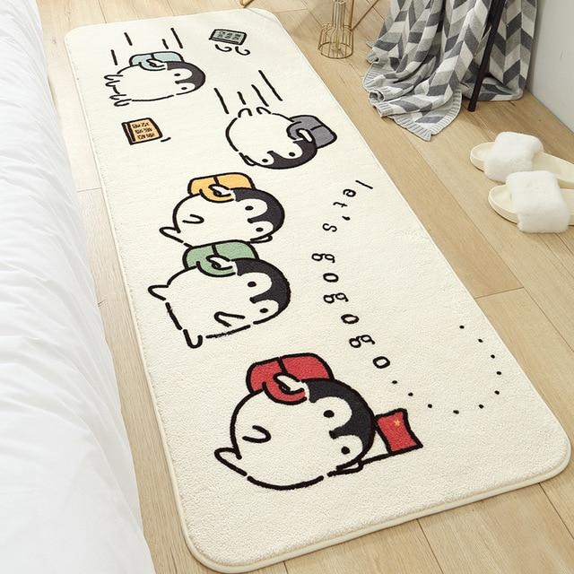 Long Fluffy Kawaii Bedroom Rugs-Kawaii Dream