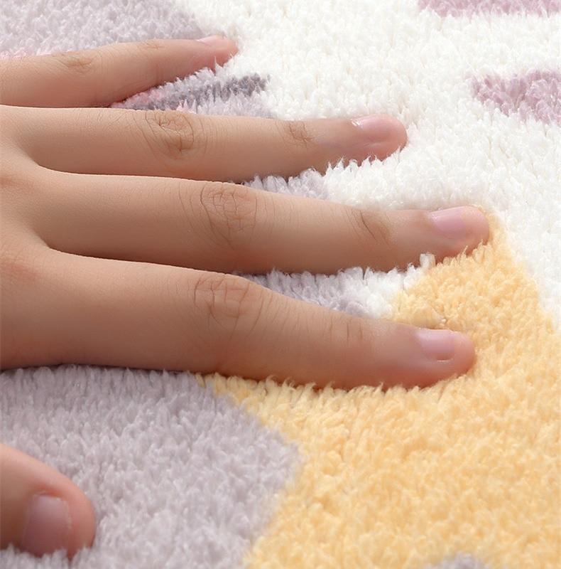 Long Fluffy Kawaii Kitty Cat Bedroom Rugs-Kawaii Dream