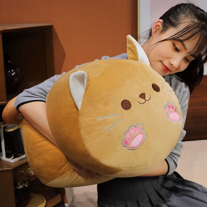 Long Kawaii Shiba Inu Cat Pillow Plush-Kawaii Dream
