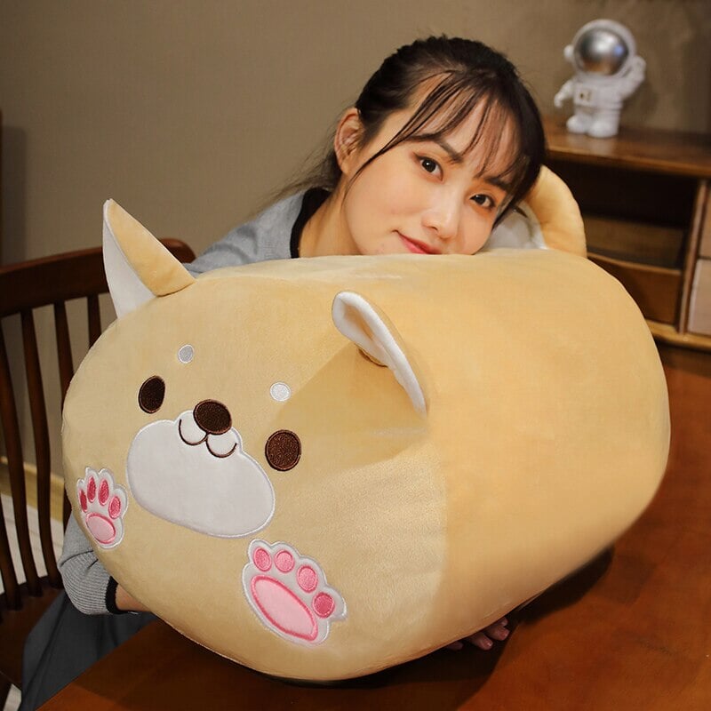 Long Kawaii Shiba Inu Cat Pillow Plush-Kawaii Dream
