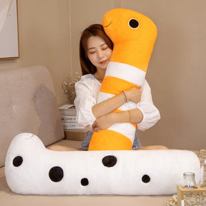 Long Ocean White Orange Eel Plushies-Kawaii Dream