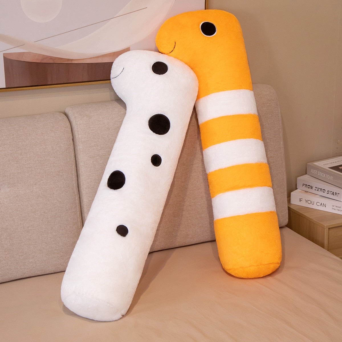Long Ocean White Orange Eel Plushies-Kawaii Dream