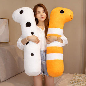 Long Ocean White Orange Eel Plushies-Kawaii Dream