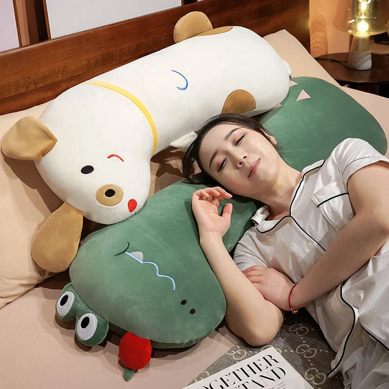 Long Pancake Dino Dog Crocodile Giraffe Pillow Plush-Kawaii Dream
