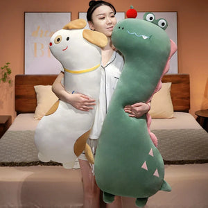 Long Pancake Dino Dog Crocodile Giraffe Pillow Plush-Kawaii Dream