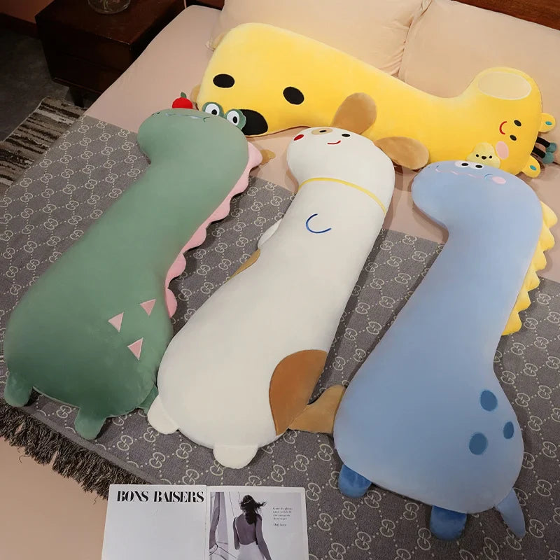 Long Pancake Dino Dog Crocodile Giraffe Pillow Plush-Kawaii Dream