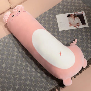 Long Penguin Shiba Pig Zebra Snuggle Buddy Plushies-Kawaii Dream