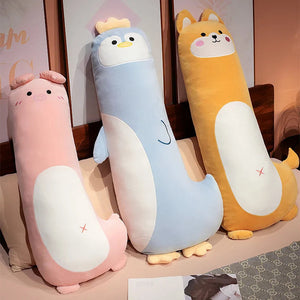 Long Penguin Shiba Pig Zebra Snuggle Buddy Plushies-Kawaii Dream