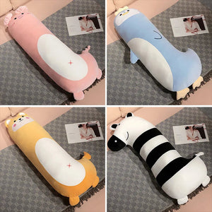 Long Penguin Shiba Pig Zebra Snuggle Buddy Plushies-Kawaii Dream