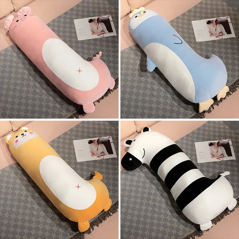 Long Penguin Shiba Pig Zebra Snuggle Buddy Plushies-Kawaii Dream