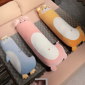 Long Penguin Shiba Pig Zebra Snuggle Buddy Plushies-Kawaii Dream