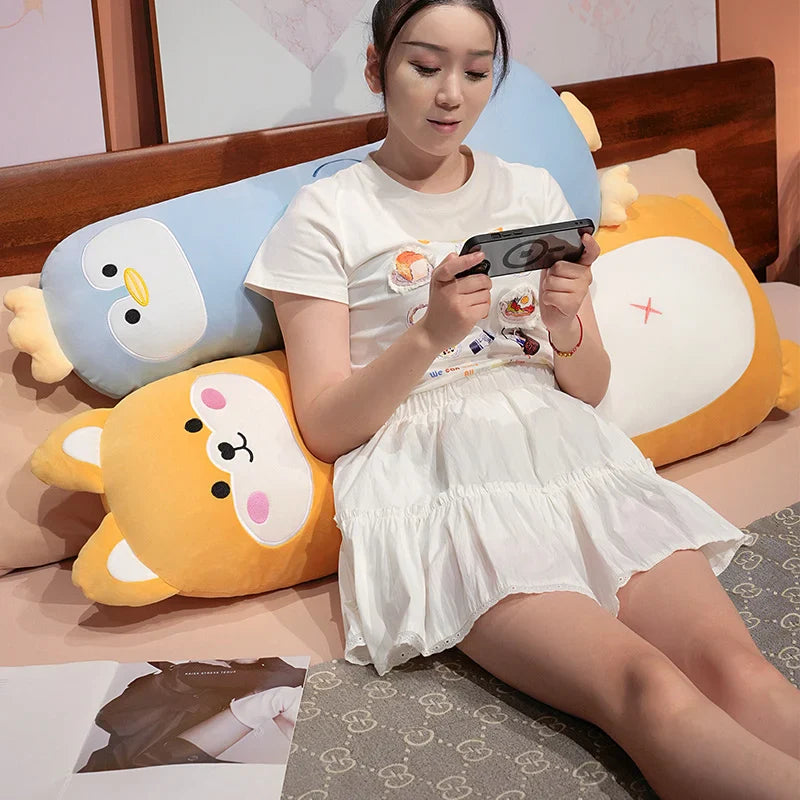Long Penguin Shiba Pig Zebra Snuggle Buddy Plushies-Kawaii Dream