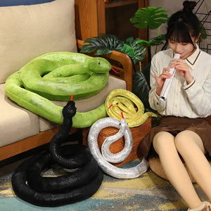 Long Shiny Snake Plushies-Kawaii Dream