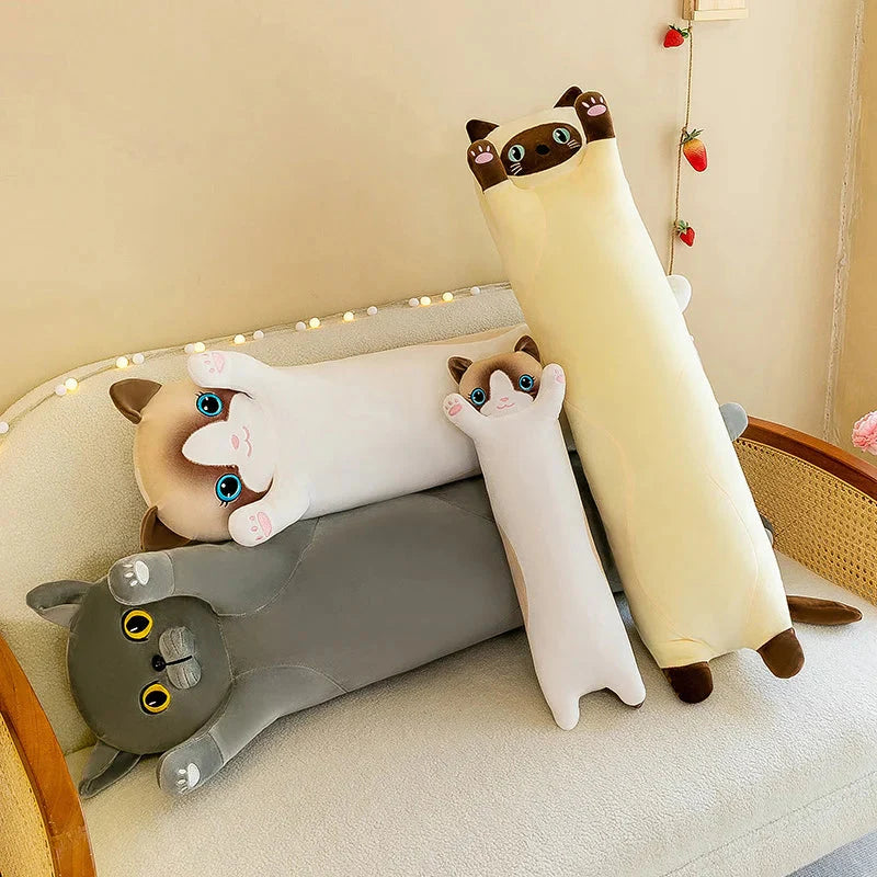 Long Snuggly Cat Siamese British Shorthair Snowshoe Plushies Collection-Kawaii Dream