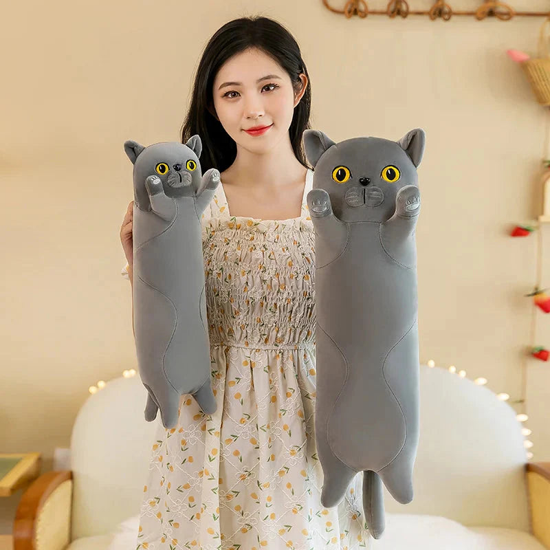 Long Snuggly Cat Siamese British Shorthair Snowshoe Plushies Collection-Kawaii Dream