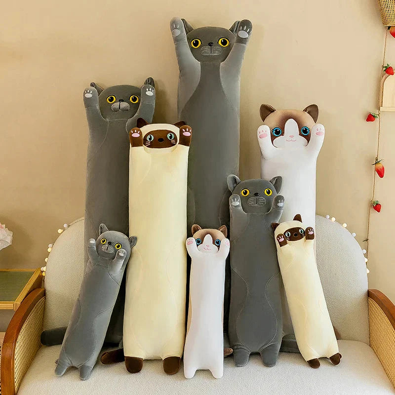 Long Snuggly Cat Siamese British Shorthair Snowshoe Plushies Collection-Kawaii Dream