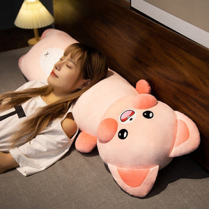 Long Snuggly Cat and Raccoon Plushies-Kawaii Dream