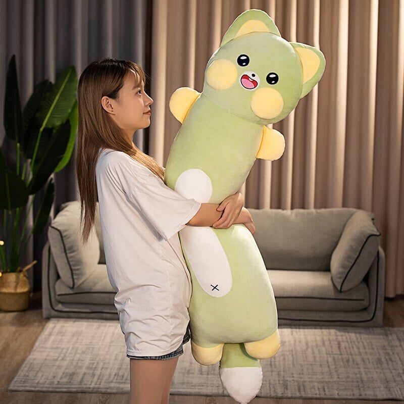 Long Snuggly Cat and Raccoon Plushies-Kawaii Dream