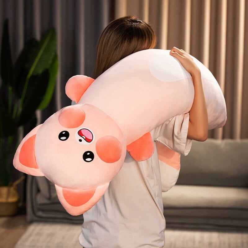 Long Snuggly Cat and Raccoon Plushies-Kawaii Dream