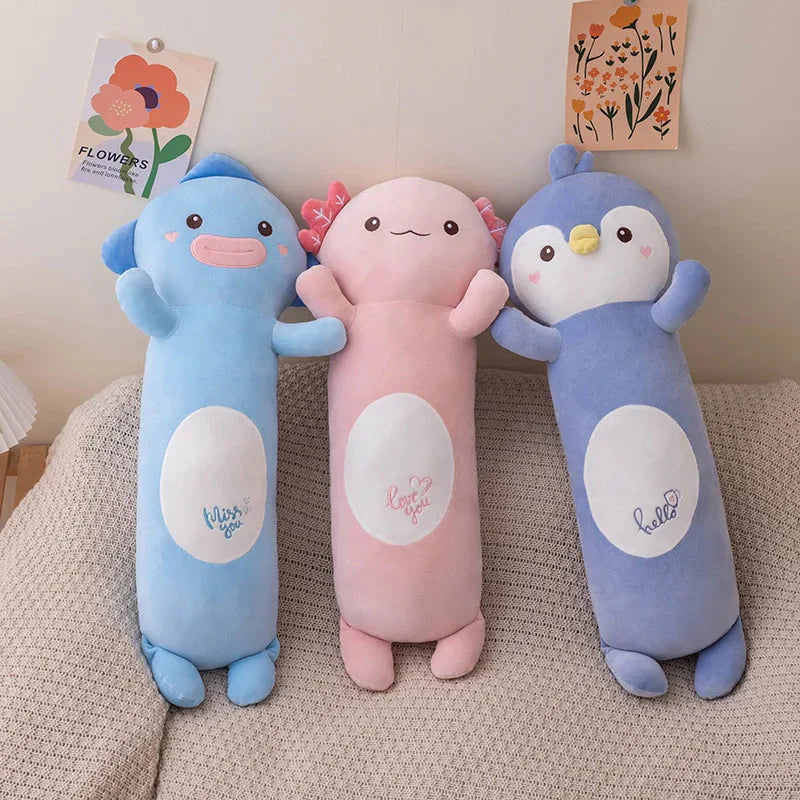 Long Snuggly Fish Axolotl Penguin Plushie Collection 2024-Kawaii Dream