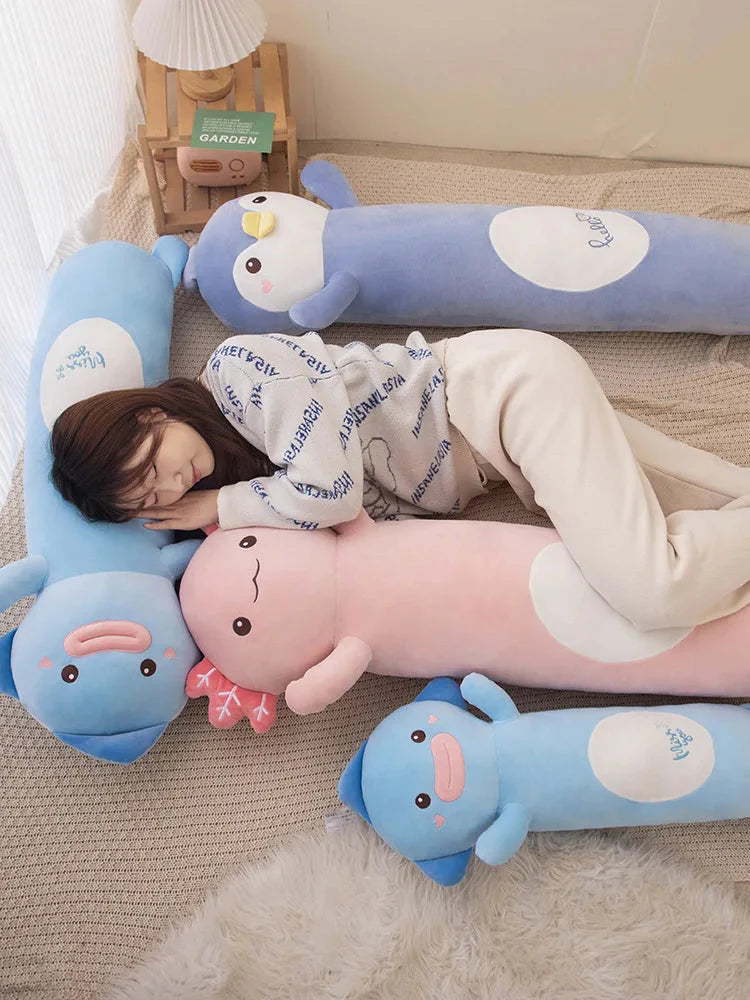 Long Snuggly Fish Axolotl Penguin Plushie Collection 2024-Kawaii Dream