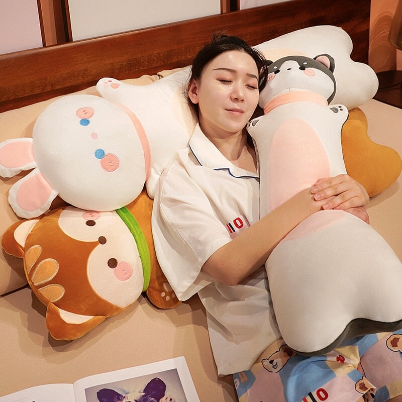 Long Snuggly Monkey Dog Deer Bunny Cat Buddy Plushies-Kawaii Dream