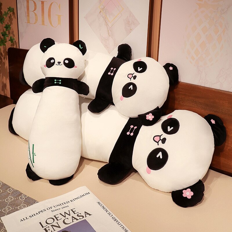 Long Snuggly Panda Plushies-Kawaii Dream