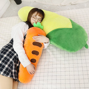 Long Snuggly Vegetables Fruits Plushie Collection-Kawaii Dream