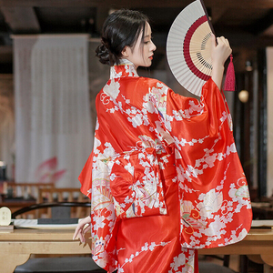 Long Traditional Japanese-themed Beautiful Floral Women's Kimono-Kawaii Dream
