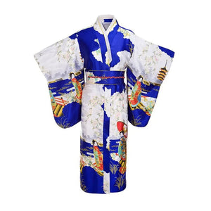 Long Traditional Japanese-themed Cloudy Women's Kimono-Kawaii Dream