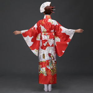 Long Traditional Japanese-themed Cloudy Women's Kimono-Kawaii Dream