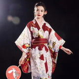 Long Traditional Japanese-themed Floral Women's Kimono-Kawaii Dream