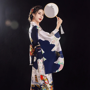 Long Traditional Japanese-themed Floral Women's Kimono-Kawaii Dream