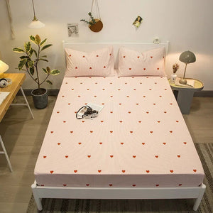 Love Heart Bedsheet & Pillowcases-Kawaii Dream