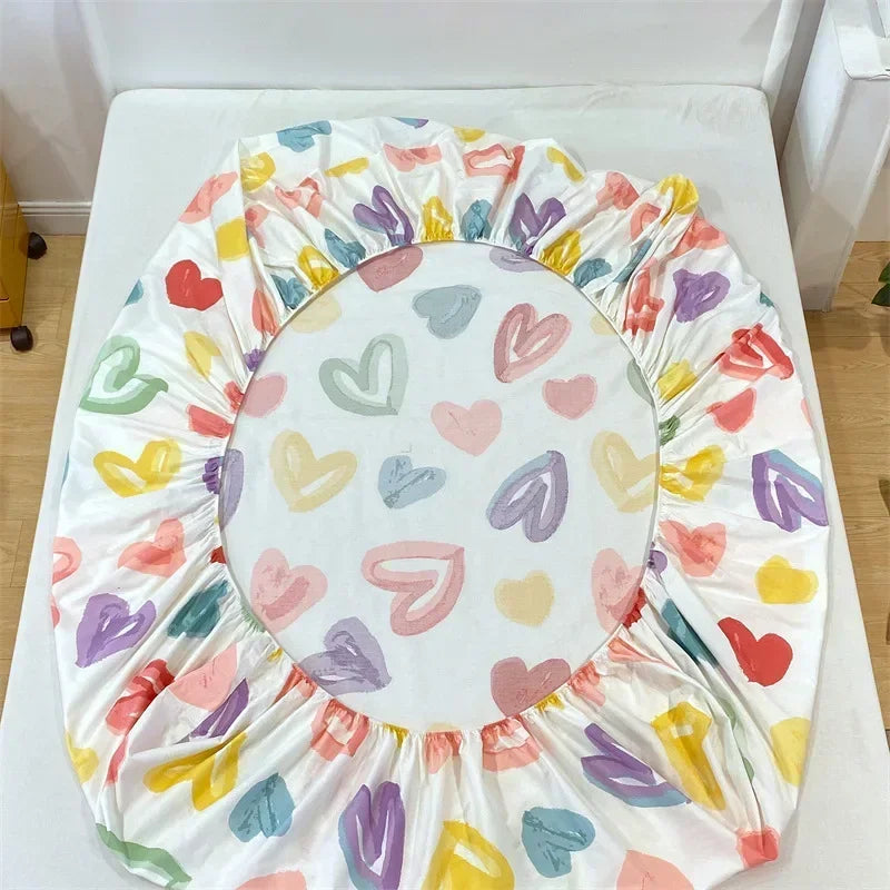 Love Heart Bedsheet & Pillowcases-Kawaii Dream