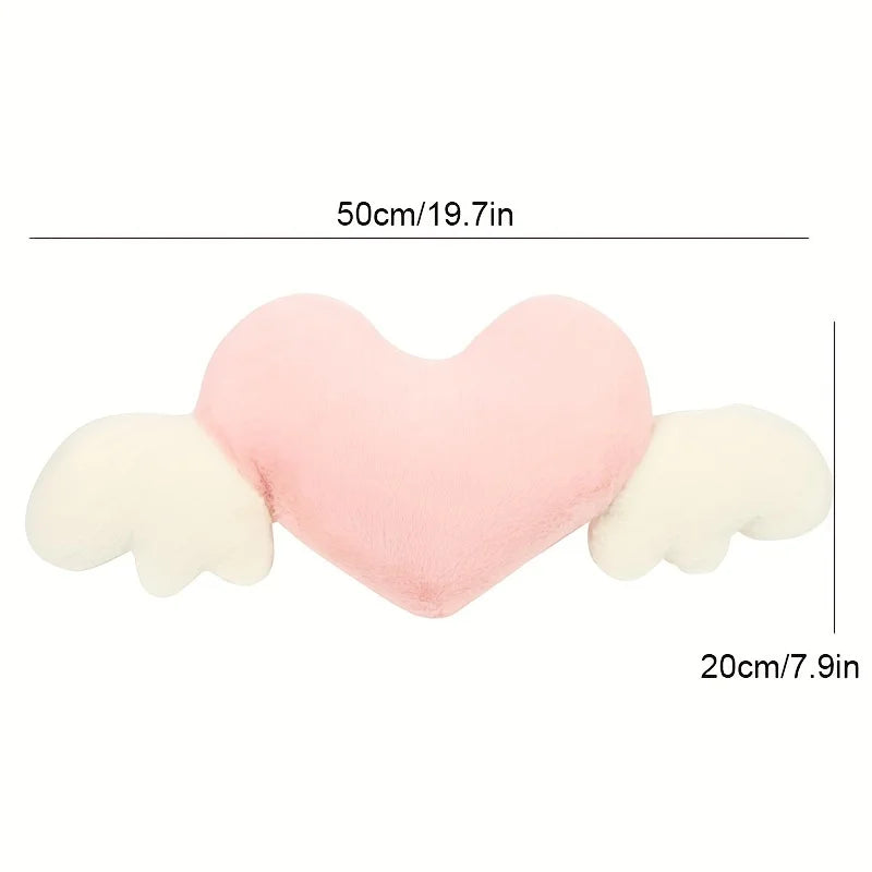 Love Heart Wings Car Head Rest Plush Pillow-Kawaii Dream